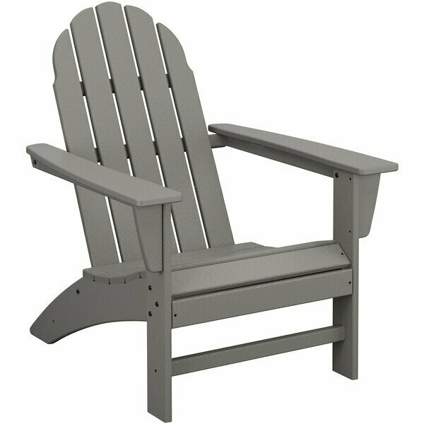 Polywood Vineyard Slate Grey Adirondack Chair 633AD400GY